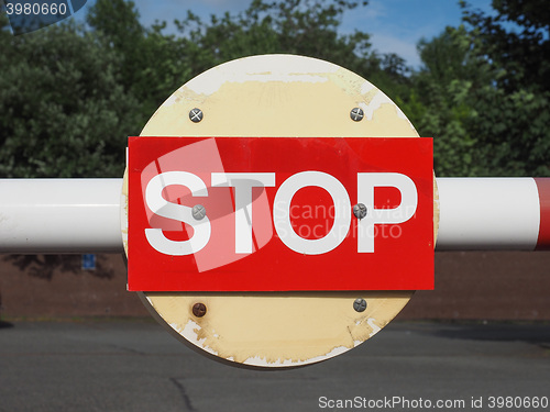 Image of Red stop sign