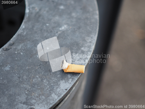 Image of Cigarette butt waste