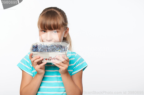 Image of Smiling elementary school age girl