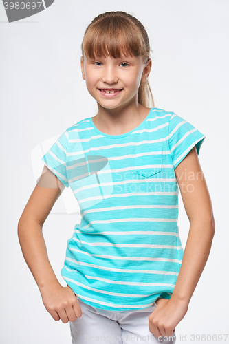 Image of Smiling elementary school age girl