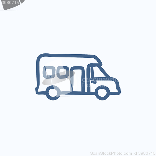 Image of Motorhome sketch icon.