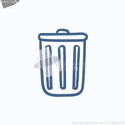 Image of Delete button sketch icon.