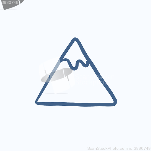 Image of Mountain sketch icon.