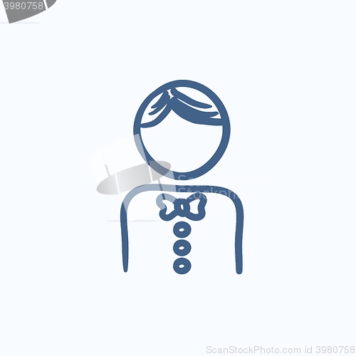 Image of Waiter sketch icon.