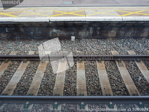 Image of Railway railroad track