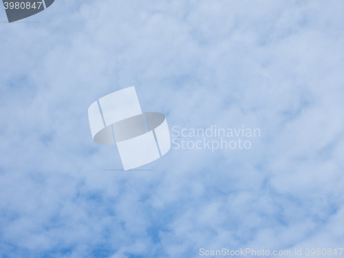 Image of Blue sky with clouds background