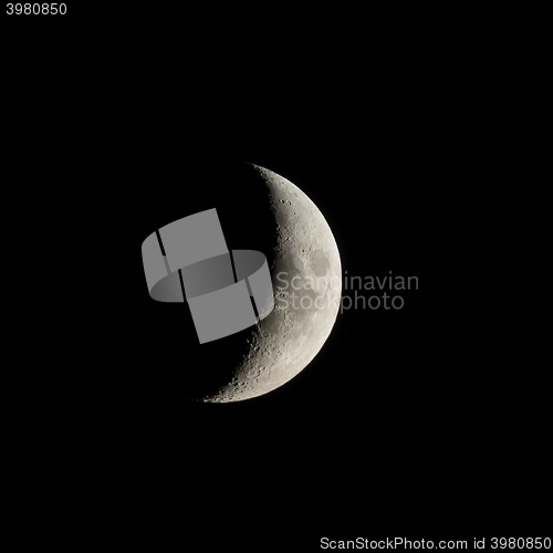Image of Waxing crescent moon