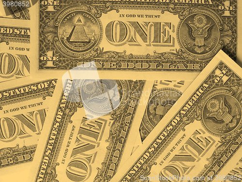Image of Dollar notes 1 Dollar - vintage