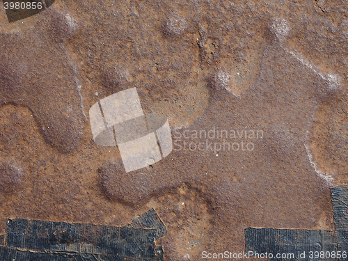 Image of Brown rusted steel background