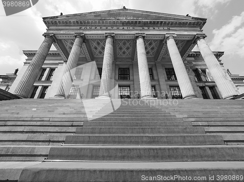 Image of Konzerthaus Berlin in Berlin in black and white