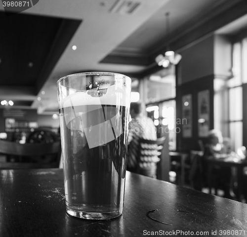 Image of British ale beer pint