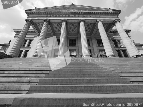 Image of Konzerthaus Berlin in Berlin in black and white