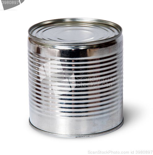 Image of Silver tin can