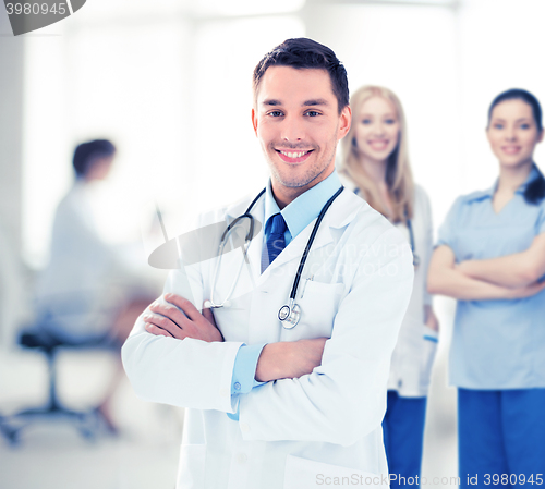 Image of male doctor with stethoscope