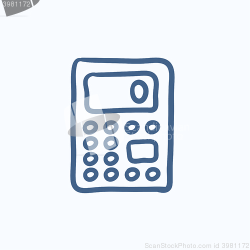 Image of Calculator sketch icon.