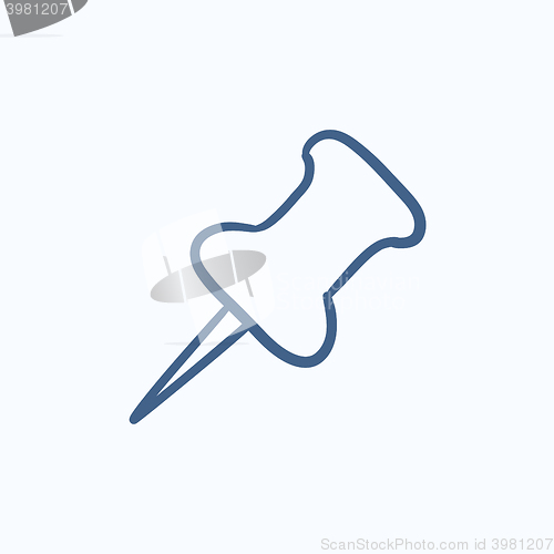 Image of Pushpin sketch icon.