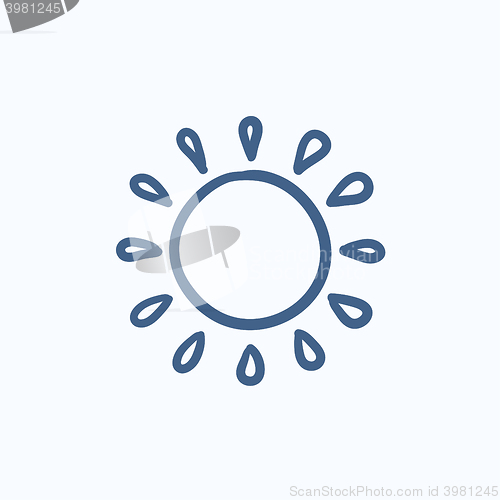 Image of Sun sketch icon.