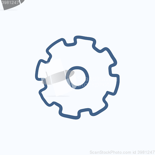 Image of Gear sketch icon.