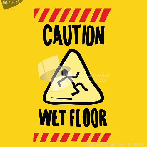 Image of caution wet floor
