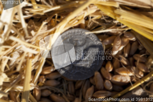 Image of coin in the straw  