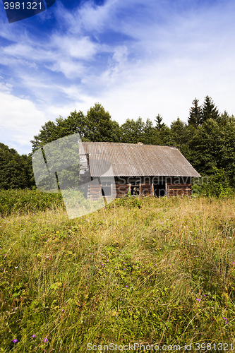 Image of abandoned house , Belarus.