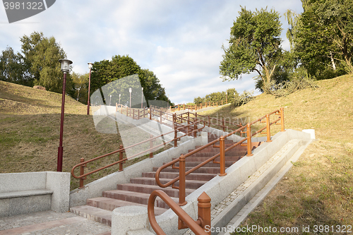 Image of stairs in the park  