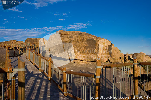 Image of Walkway among boulders