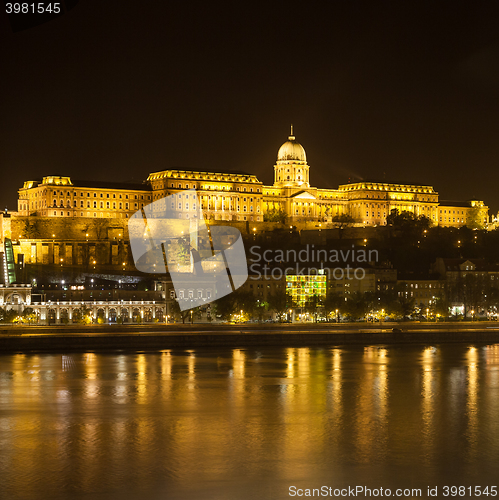 Image of Budapest, cityscape by night