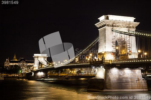 Image of Budapest, cityscape by night