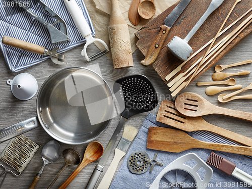 Image of various kitchen utensils