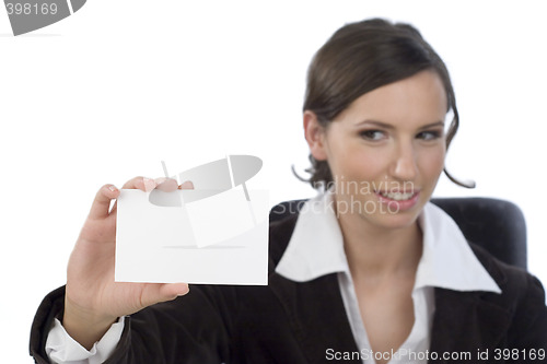 Image of Businesswomwn with businesscard