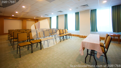 Image of interior of modern conference hall