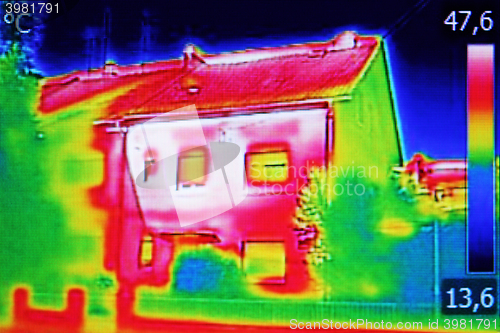 Image of Thermal image on Residential building