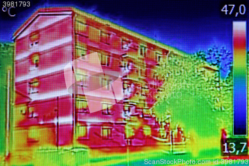 Image of Thermal image on Residential building