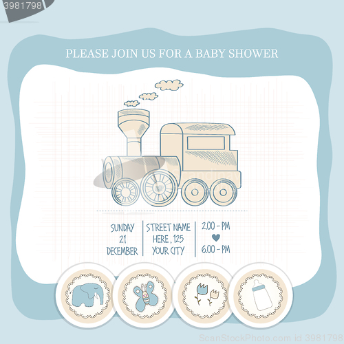 Image of baby boy shower card