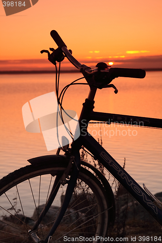 Image of Bike at sunset