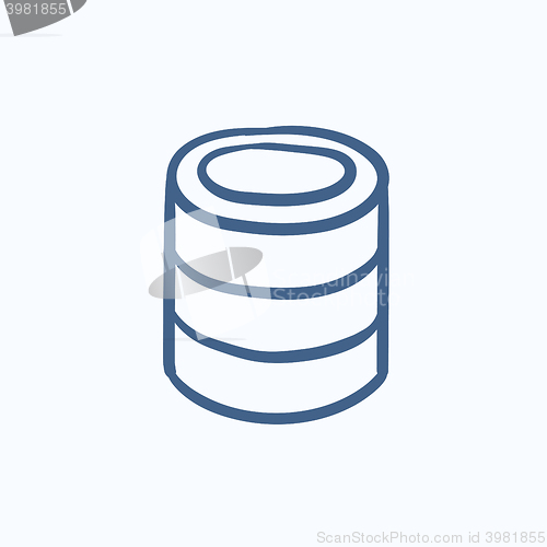 Image of Computer server sketch icon.