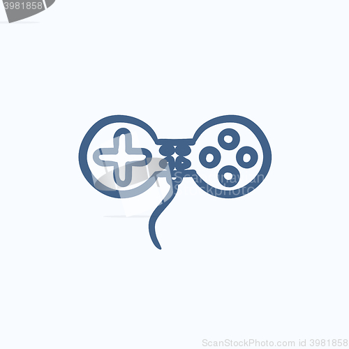Image of Joystick sketch icon.