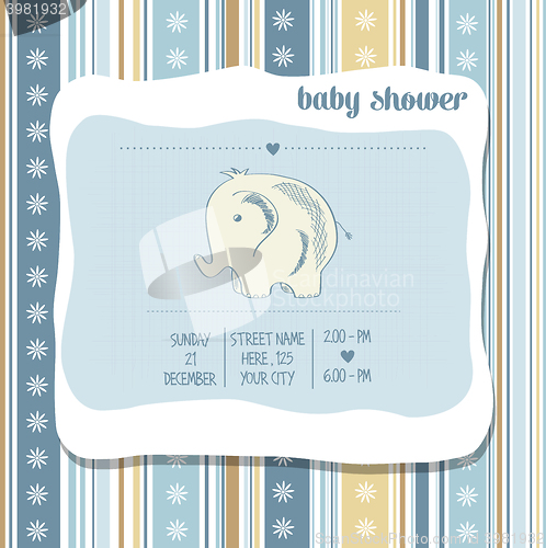 Image of baby boy shower card