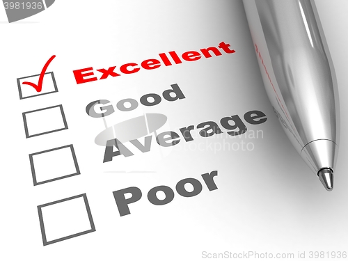 Image of Excellent evaluation