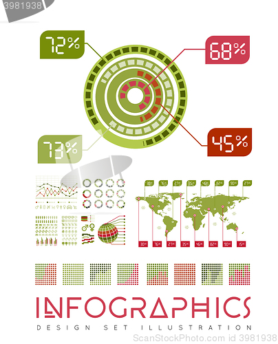 Image of Infographics vector set illustration