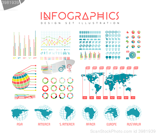 Image of Infographics vector set illustration