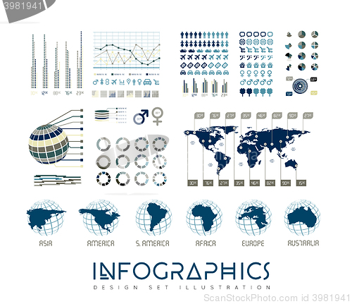 Image of Infographics vector set illustration