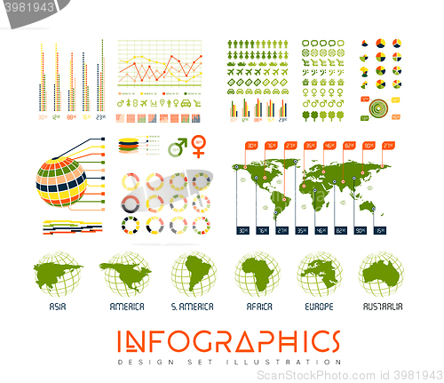 Image of Infographics vector set illustration