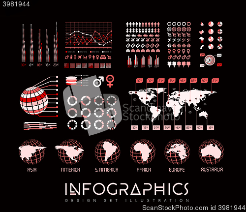 Image of Infographics vector set illustration