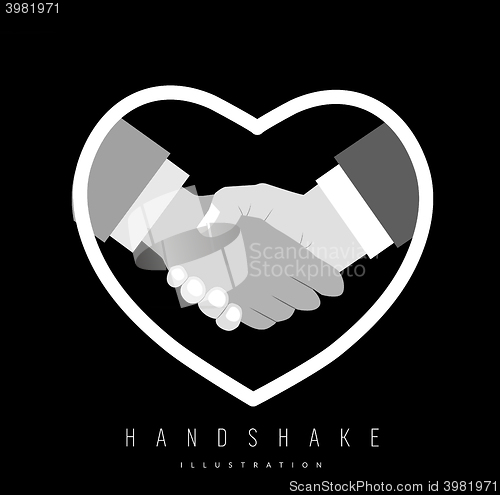 Image of Close up of handshake for gay pride