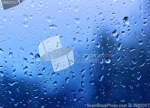 Image of Water drops on glass