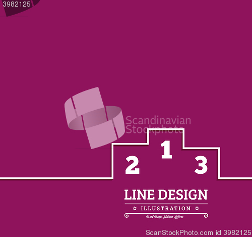 Image of Pedestal thin line icon