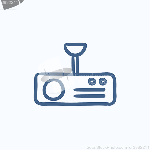 Image of Digital projector sketch icon.