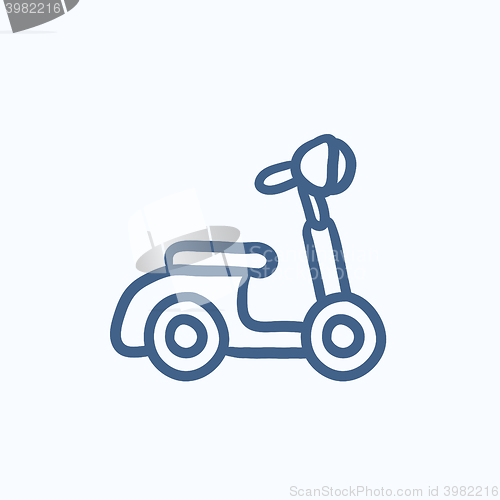 Image of Scooter sketch icon.